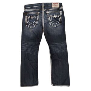 True Religion Ropestitch "Dragon's Lair" Faded Jeans Sz38